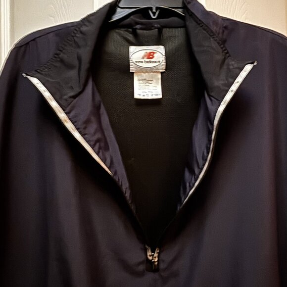 New Balance Men’s XXL Vented Half-Zip Pullover Jacket – Navy – Lightweight - Picture 2 of 5